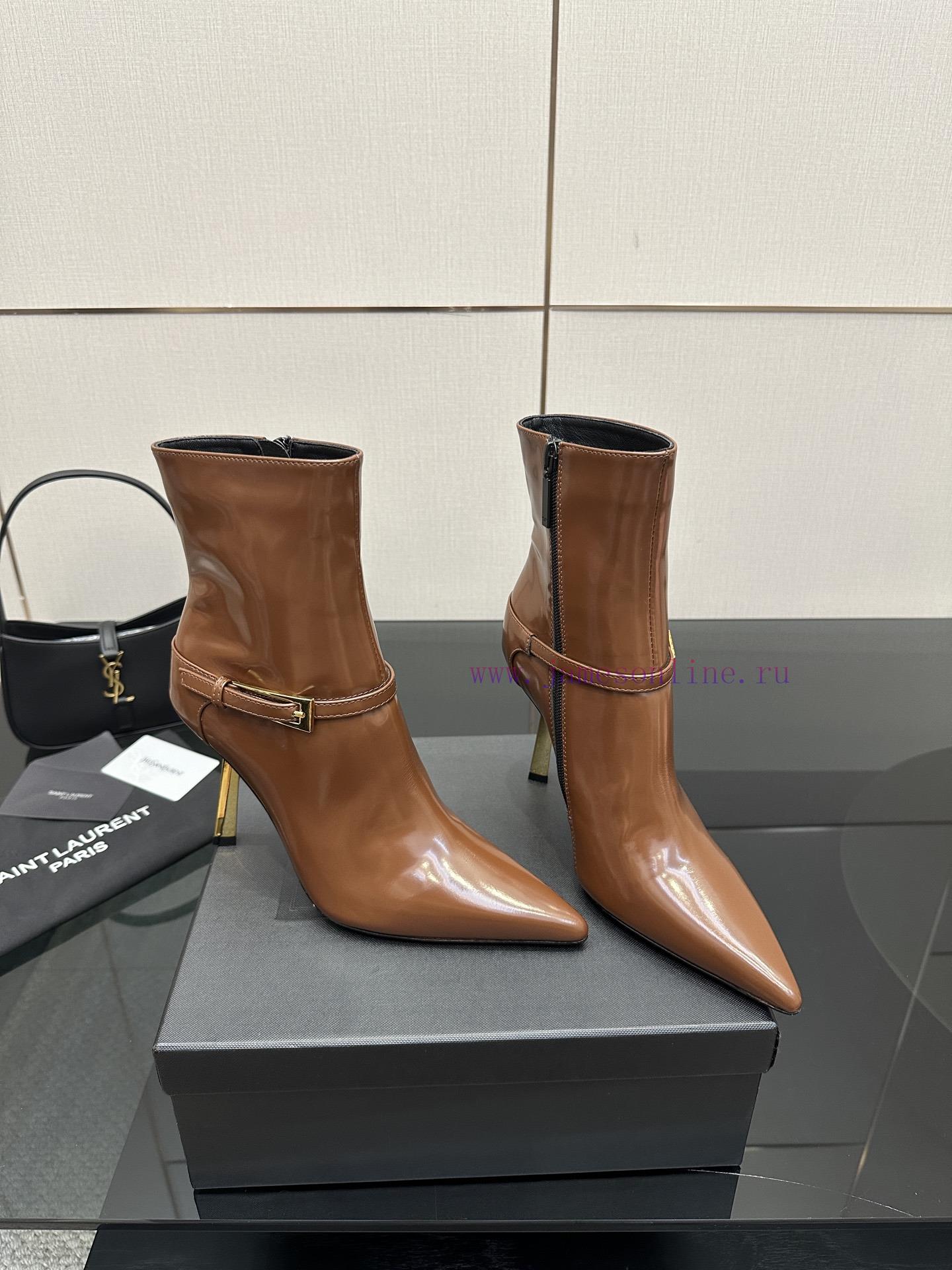 Saint Lauren YSL Saint LaurentSide Zipper Short Boot VersionThe Latest Versatile Must-have For hr5hl357 - Image 4