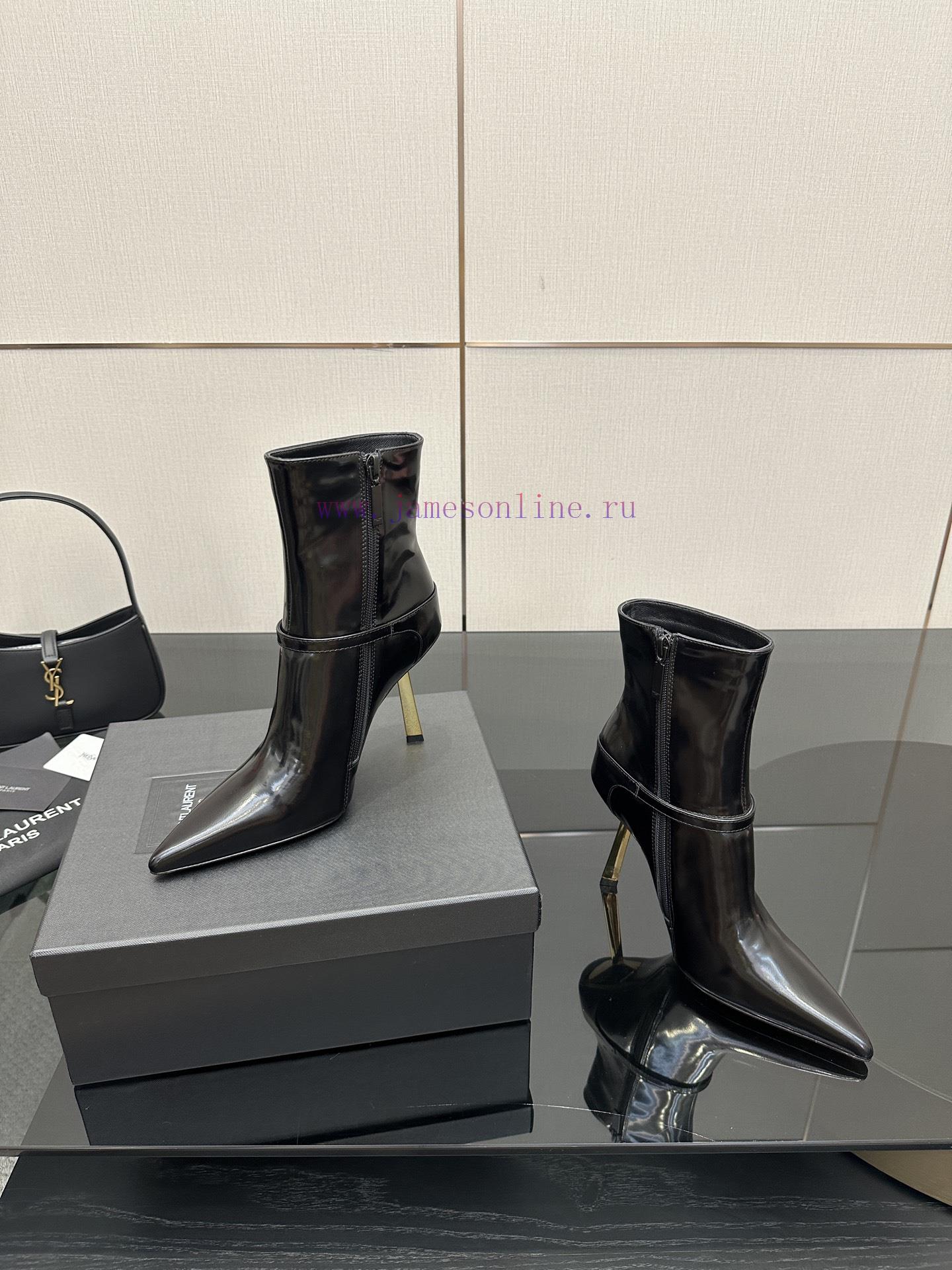Saint Lauren YSL Saint LaurentSide Zipper Short Boot VersionThe Latest Versatile Must-have For 1728tdfz - Image 8