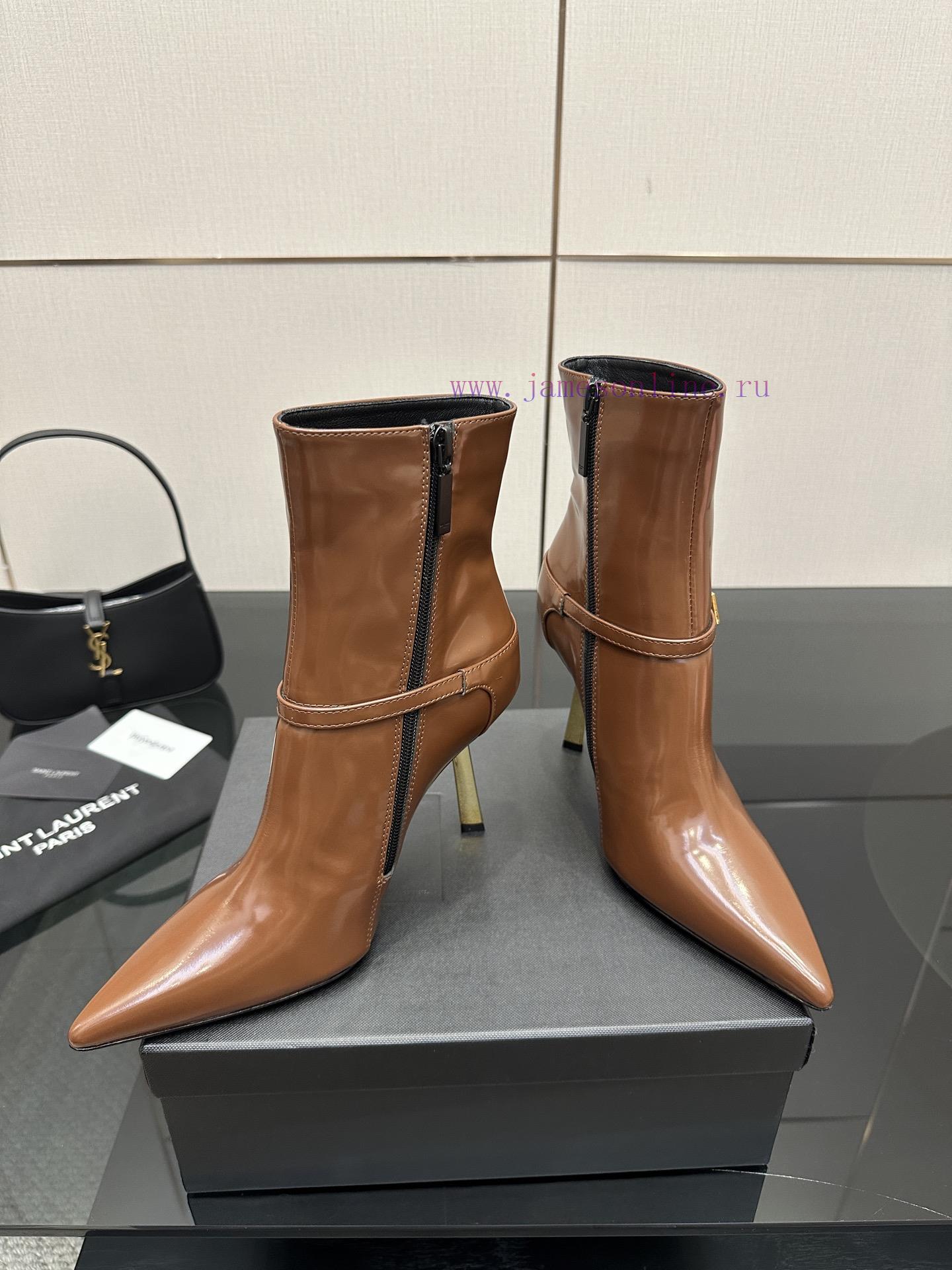 Saint Lauren YSL Saint LaurentSide Zipper Short Boot VersionThe Latest Versatile Must-have For hr5hl357 - Image 5
