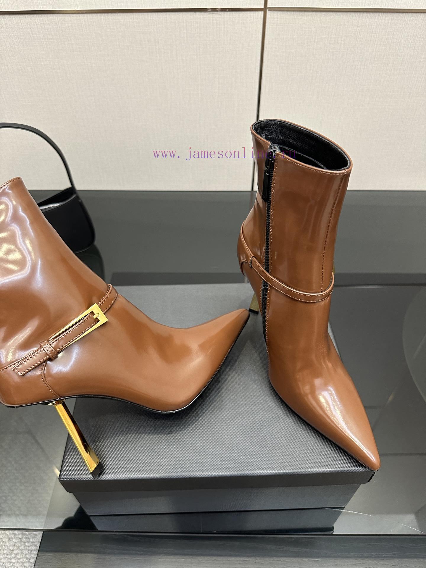 Saint Lauren YSL Saint LaurentSide Zipper Short Boot VersionThe Latest Versatile Must-have For hr5hl357 - Image 6