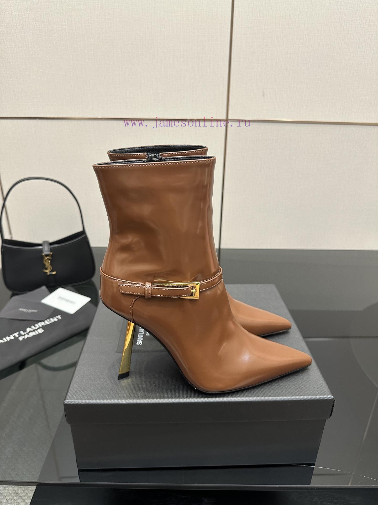 Saint Lauren YSL Saint LaurentSide Zipper Short Boot VersionThe Latest Versatile Must-have For hr5hl357 - Image 7