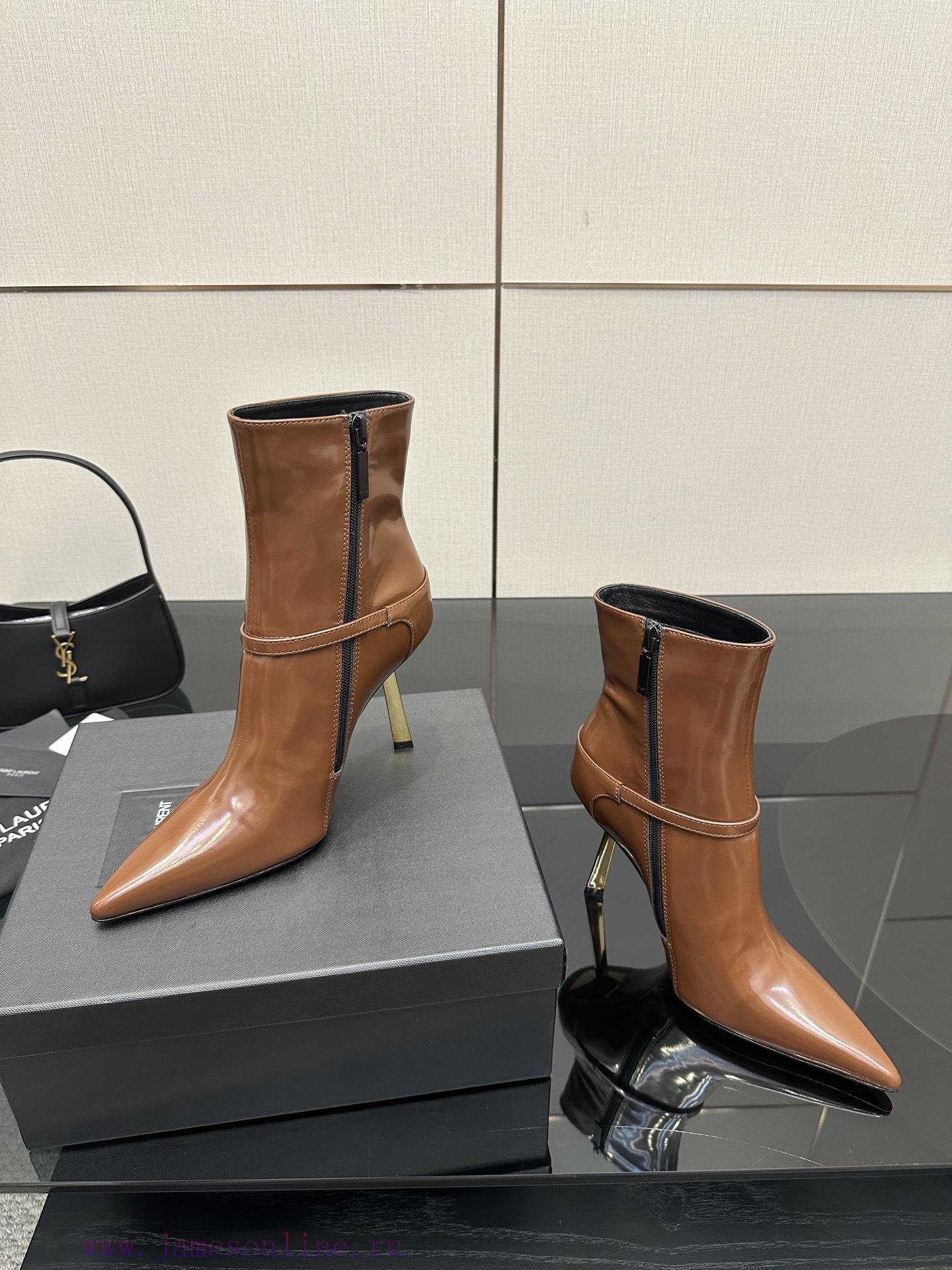Saint Lauren YSL Saint LaurentSide Zipper Short Boot VersionThe Latest Versatile Must-have For hr5hl357 - Image 8