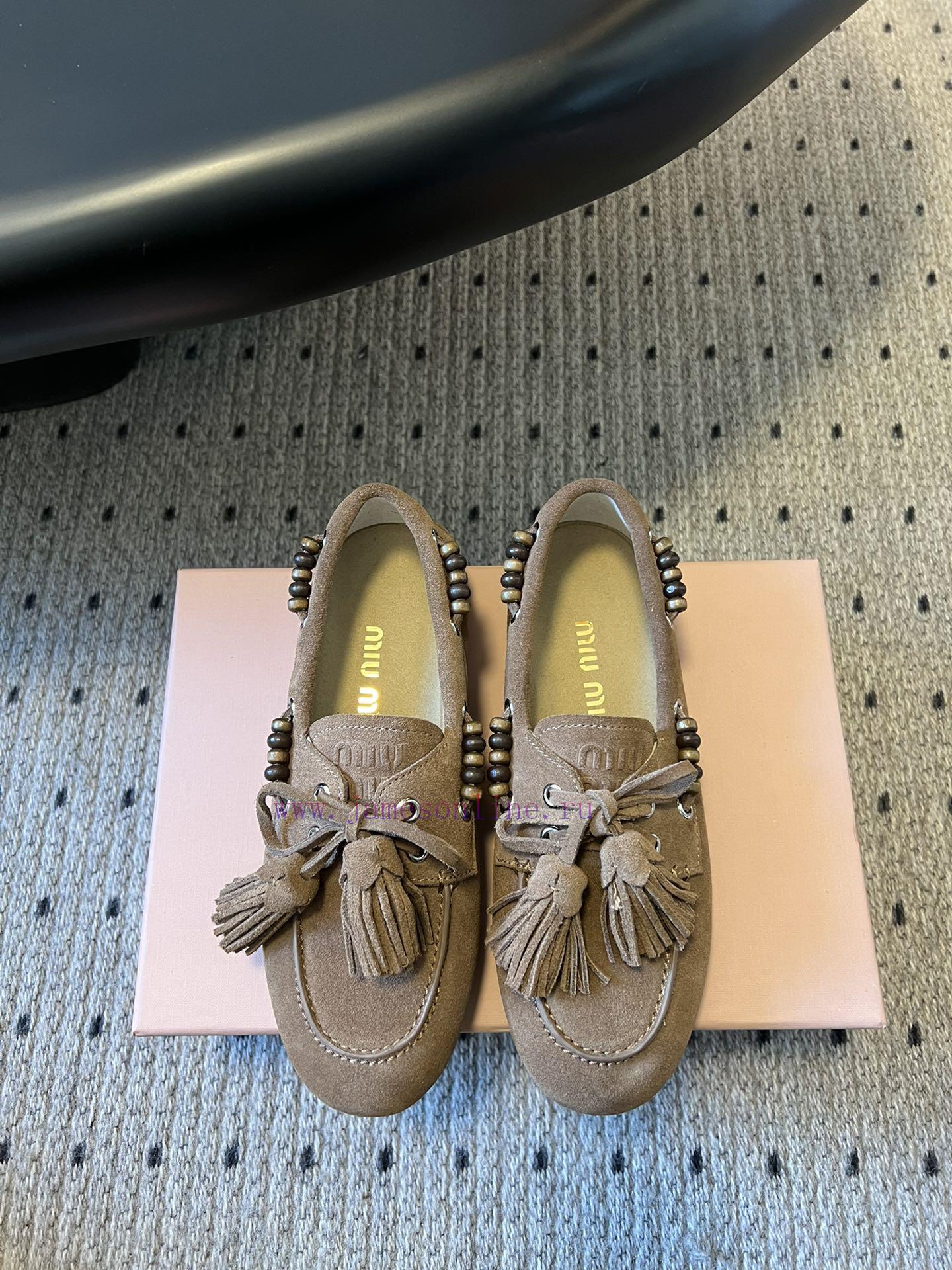 Top QualityMiu Miu 25FW Deck Shoes Suede Boat ShoesMiuMiu Miu's New Deck Shoes Also Have A Grea 9r3exxph - Image 2