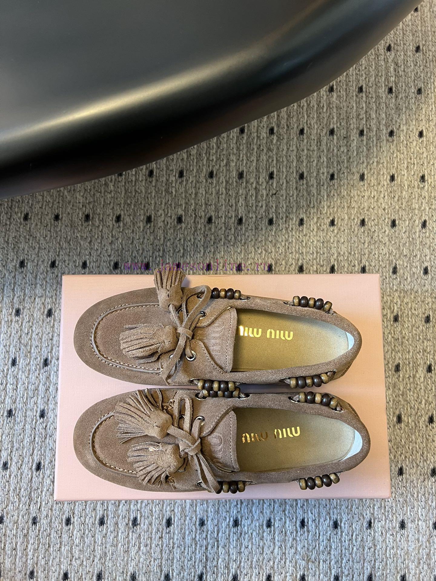 Top QualityMiu Miu 25FW Deck Shoes Suede Boat ShoesMiuMiu Miu's New Deck Shoes Also Have A Grea 9r3exxph - Image 3