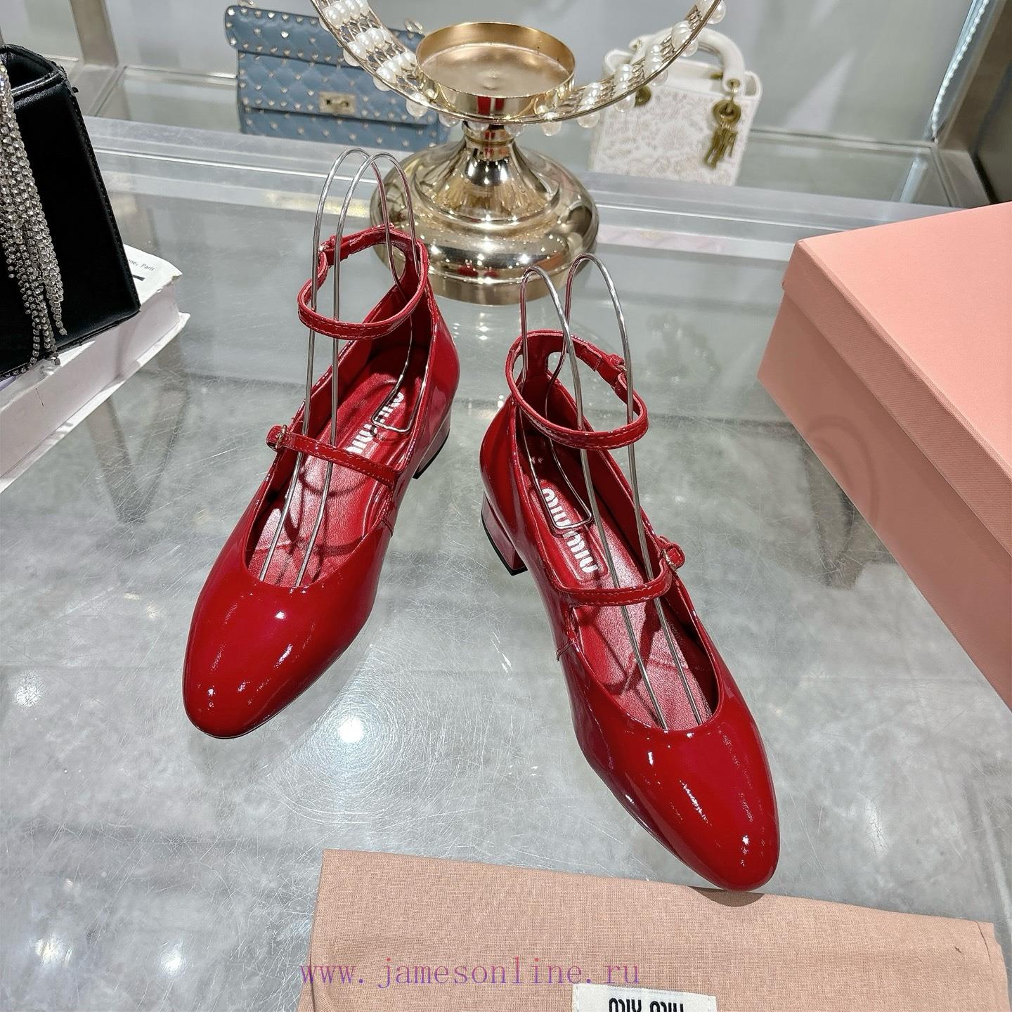 Single ShoeMiu Miu 25 Autumn/Winter New Round Head Small Single ShoesAt First Glance Miumiu's H ng2giw8h - Image 3