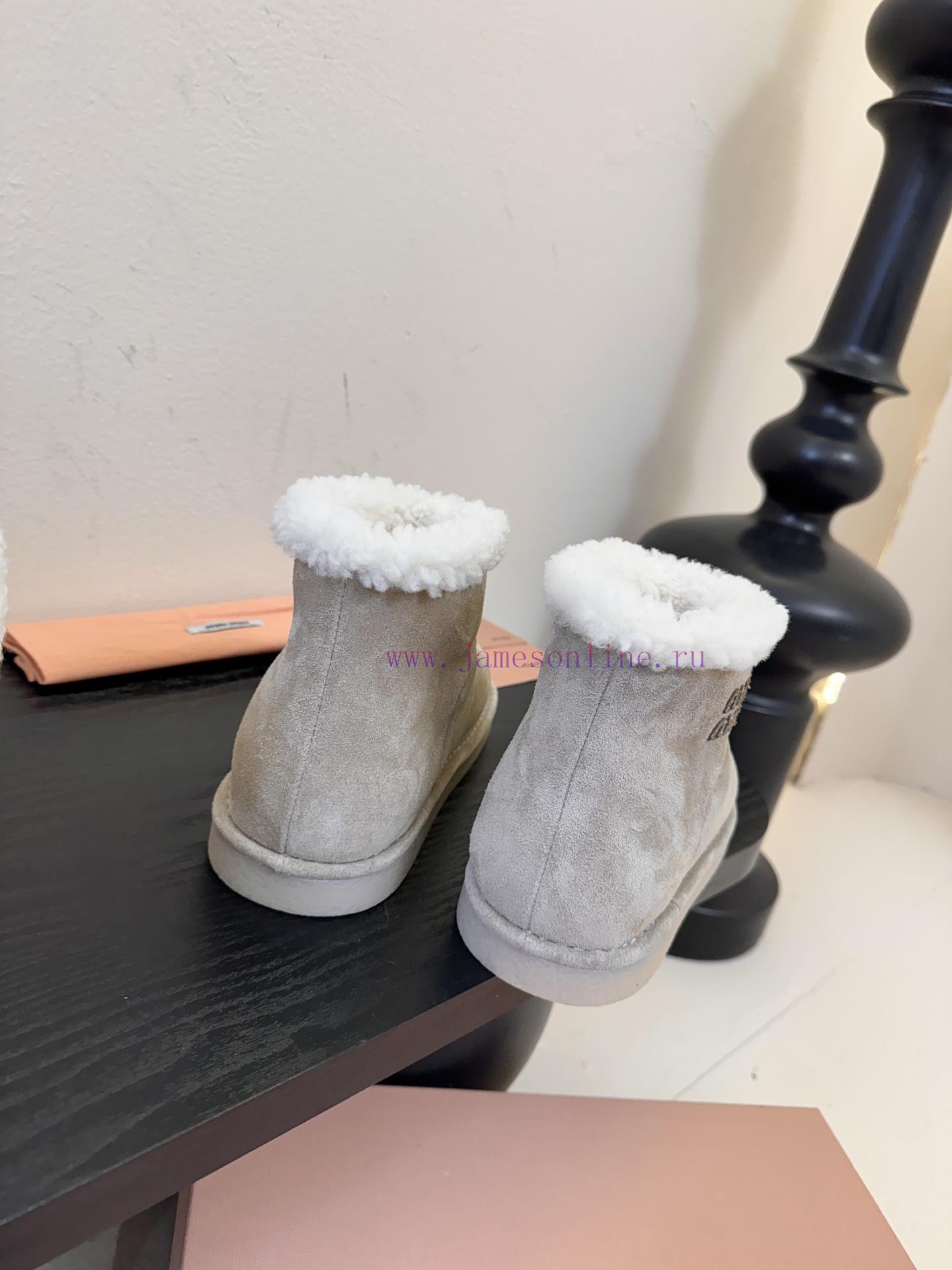 Miu Miu 25FW Deck Shoes Snow BootsThis Is A Snow Boot With Styles Such As Light Beige And Dark f7ab9juz - Image 8