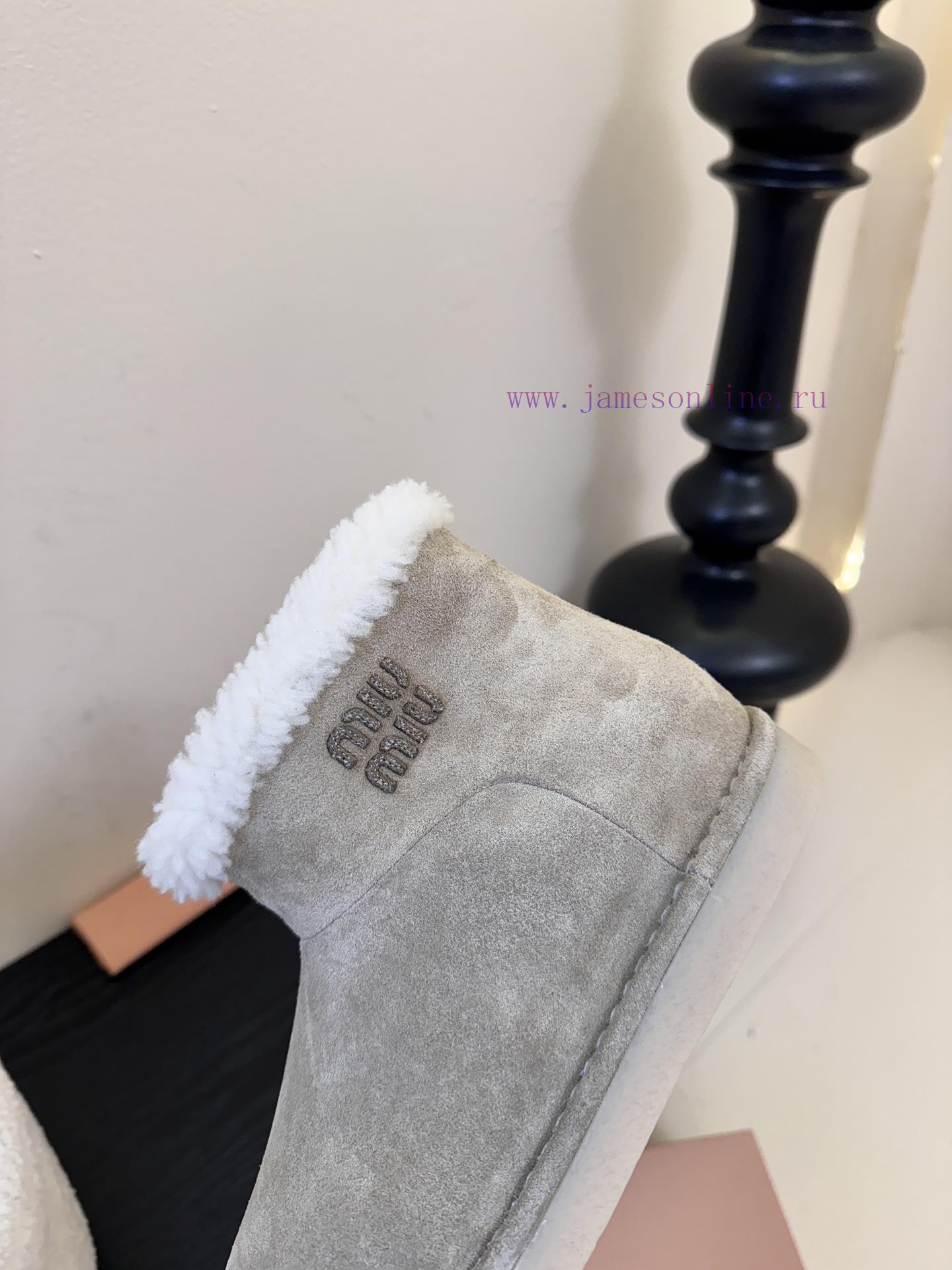 Miu Miu 25FW Deck Shoes Snow BootsThis Is A Snow Boot With Styles Such As Light Beige And Dark f7ab9juz - Image 9