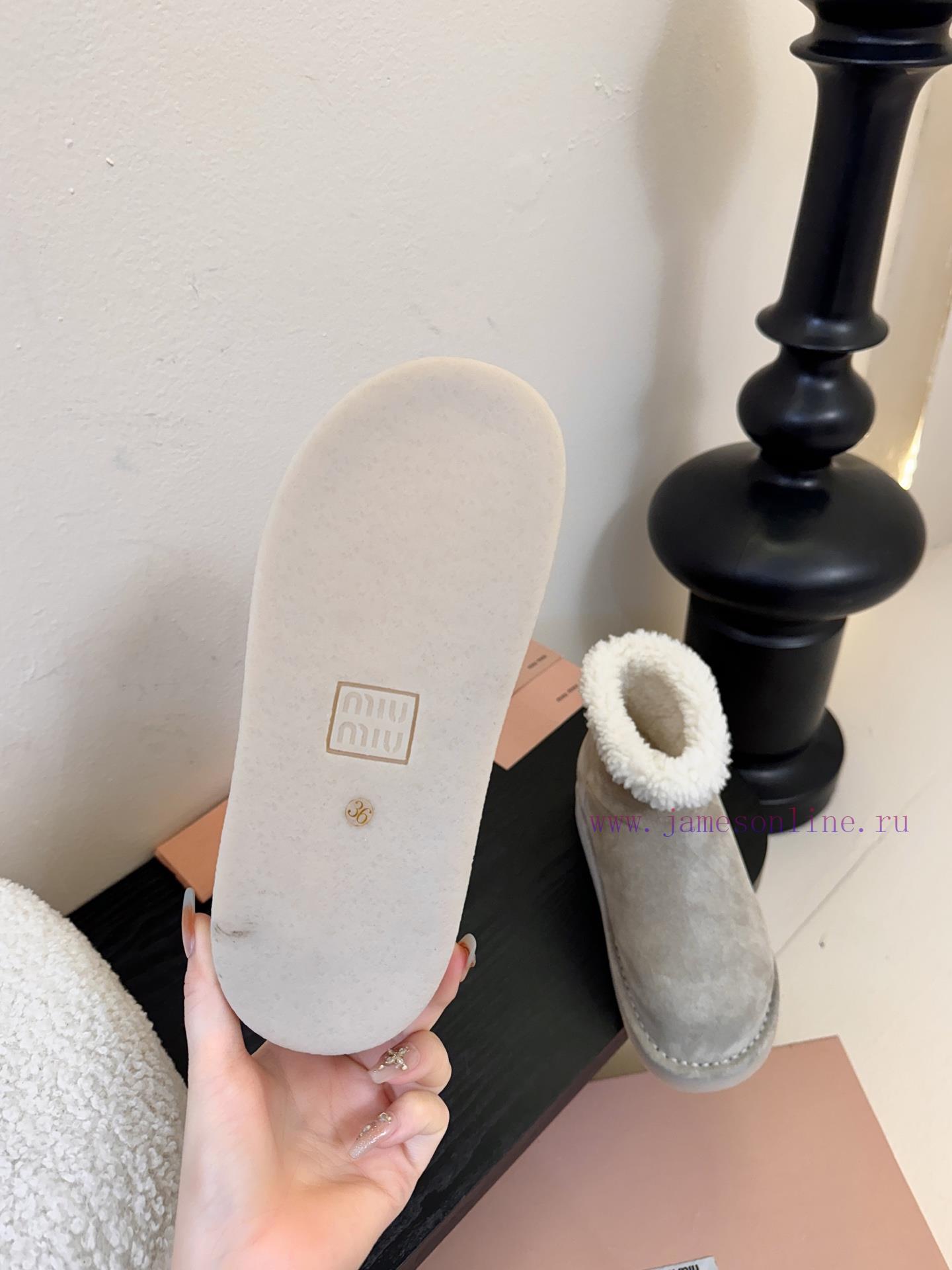 Miu Miu 25FW Deck Shoes Snow BootsThis Is A Snow Boot With Styles Such As Light Beige And Dark f7ab9juz - Image 10
