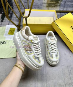 FENDI MatcHermes Sports Shoes Are Made Of Milky White Leather And Adorned With White High-tech bhrpvwhh