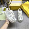 FENDI MatcHermes Sports Shoes Are Made Of White Leather And Adorned With White High-tech Mesh D b2a4xdn0