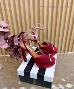 Aquazzura2025 New Top Pineapple Women's Colorful High Heel Sandals Original 1:1 Open Mold Heel zgvcjxlx