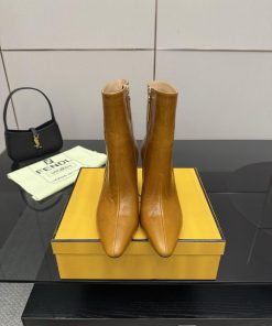 FENDI Arco Blind Eel Leather BootsThis Cylindrical Boot Features A Tapered Toe And High Heel De 7mtp80g3
