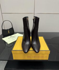 FENDI Arco Blind Eel Leather BootsThis Cylindrical Boot Features A Tapered Toe And High Heel De 0jbuqr5b