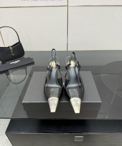 YSL Saint LaurentSS2024 New Product Metal Head Elegant And Atmospheric High Heel SandalsWhy Is 7udob0e6