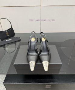 YSL Saint LaurentSS2024 New Product Metal Head Elegant And Atmospheric High Heel SandalsWhy Is tsh9os9b