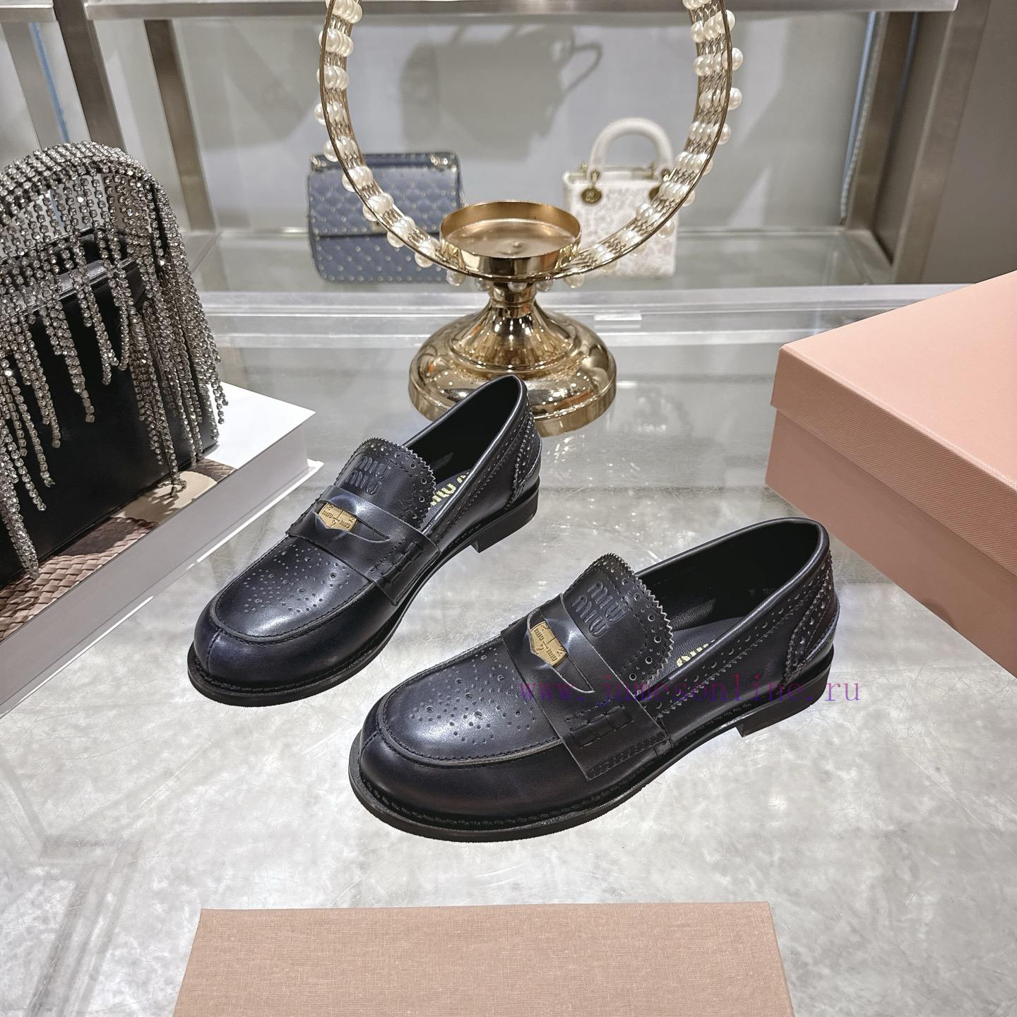 Miu Miu 25ss Autumn And Winter New Item Vintage Half Round Toe Single ShoeMiumiu's New Autumn A 0sm2reyq - Image 3