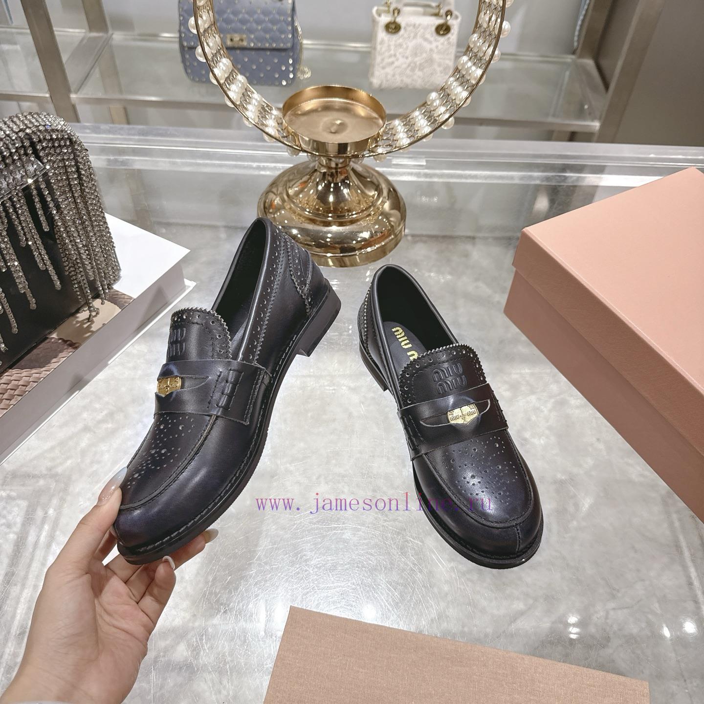 Miu Miu 25ss Autumn And Winter New Item Vintage Half Round Toe Single ShoeMiumiu's New Autumn A 0sm2reyq - Image 4