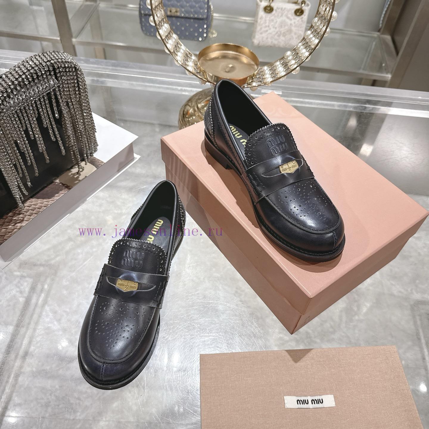 Miu Miu 25ss Autumn And Winter New Item Vintage Half Round Toe Single ShoeMiumiu's New Autumn A 0sm2reyq - Image 6