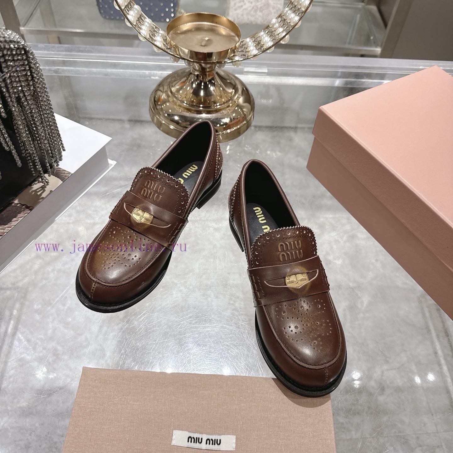 Miu Miu 25ss Autumn And Winter New Item Vintage Half Round Toe Single ShoeMiumiu's New Autumn A gsg0ezjj - Image 3