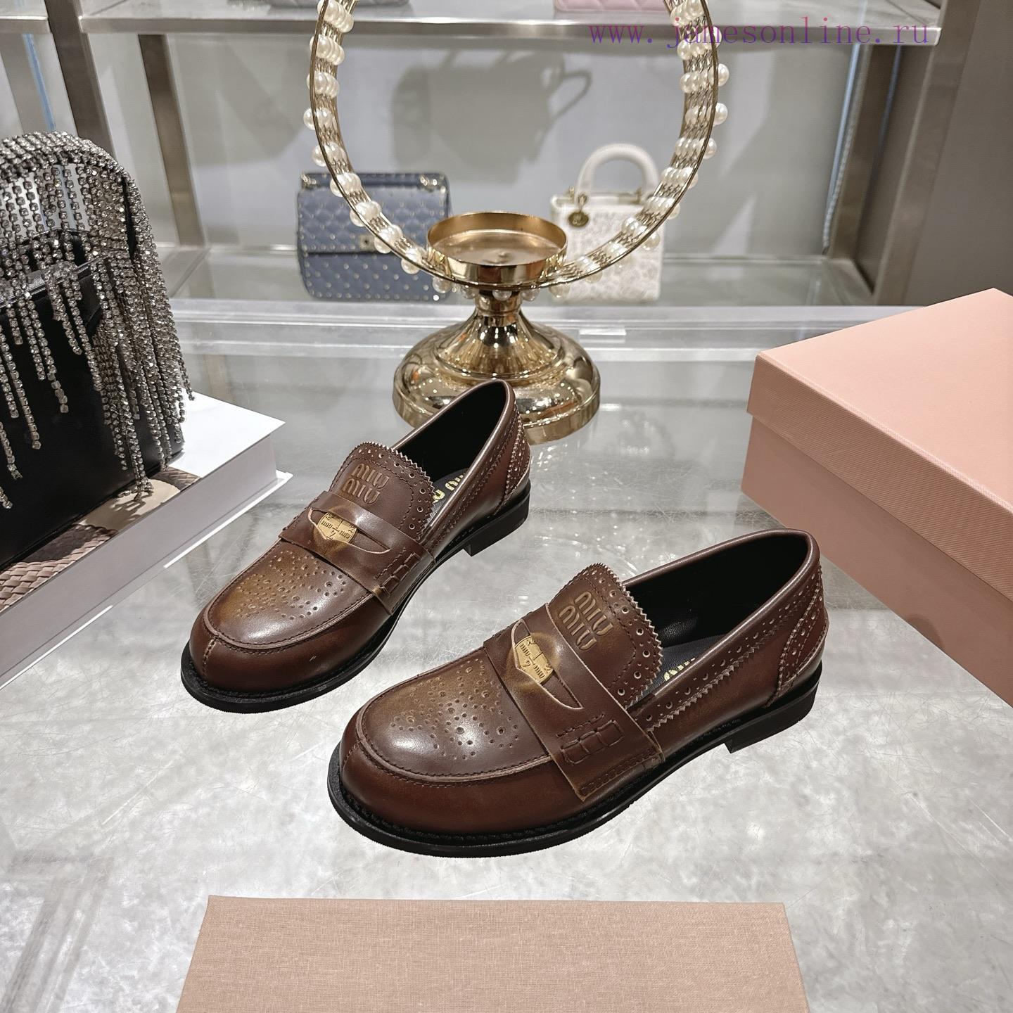Miu Miu 25ss Autumn And Winter New Item Vintage Half Round Toe Single ShoeMiumiu's New Autumn A gsg0ezjj - Image 4