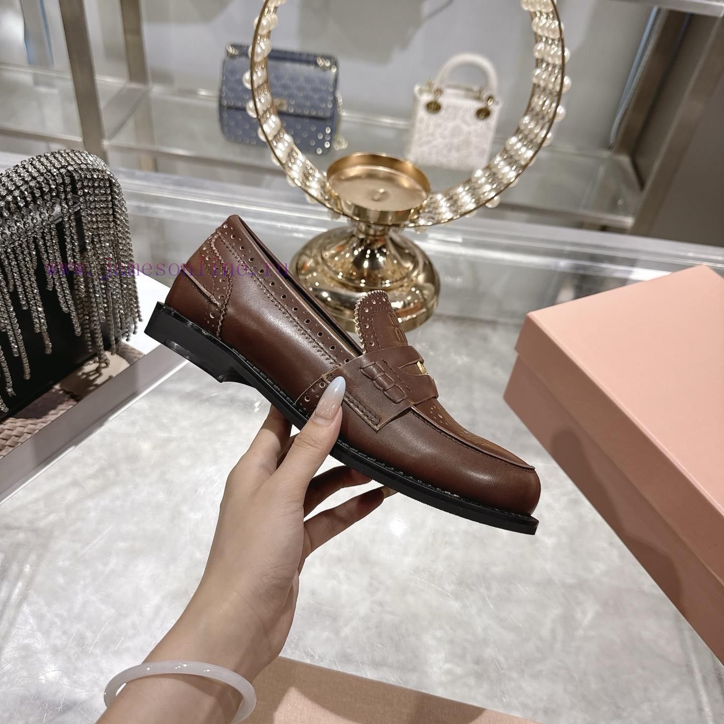 Miu Miu 25ss Autumn And Winter New Item Vintage Half Round Toe Single ShoeMiumiu's New Autumn A gsg0ezjj - Image 6