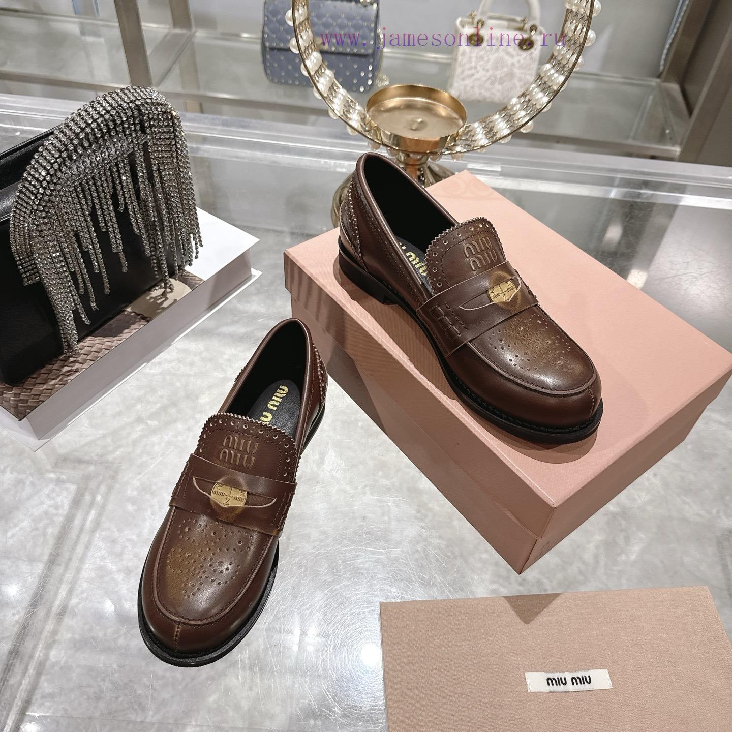 Miu Miu 25ss Autumn And Winter New Item Vintage Half Round Toe Single ShoeMiumiu's New Autumn A gsg0ezjj - Image 7