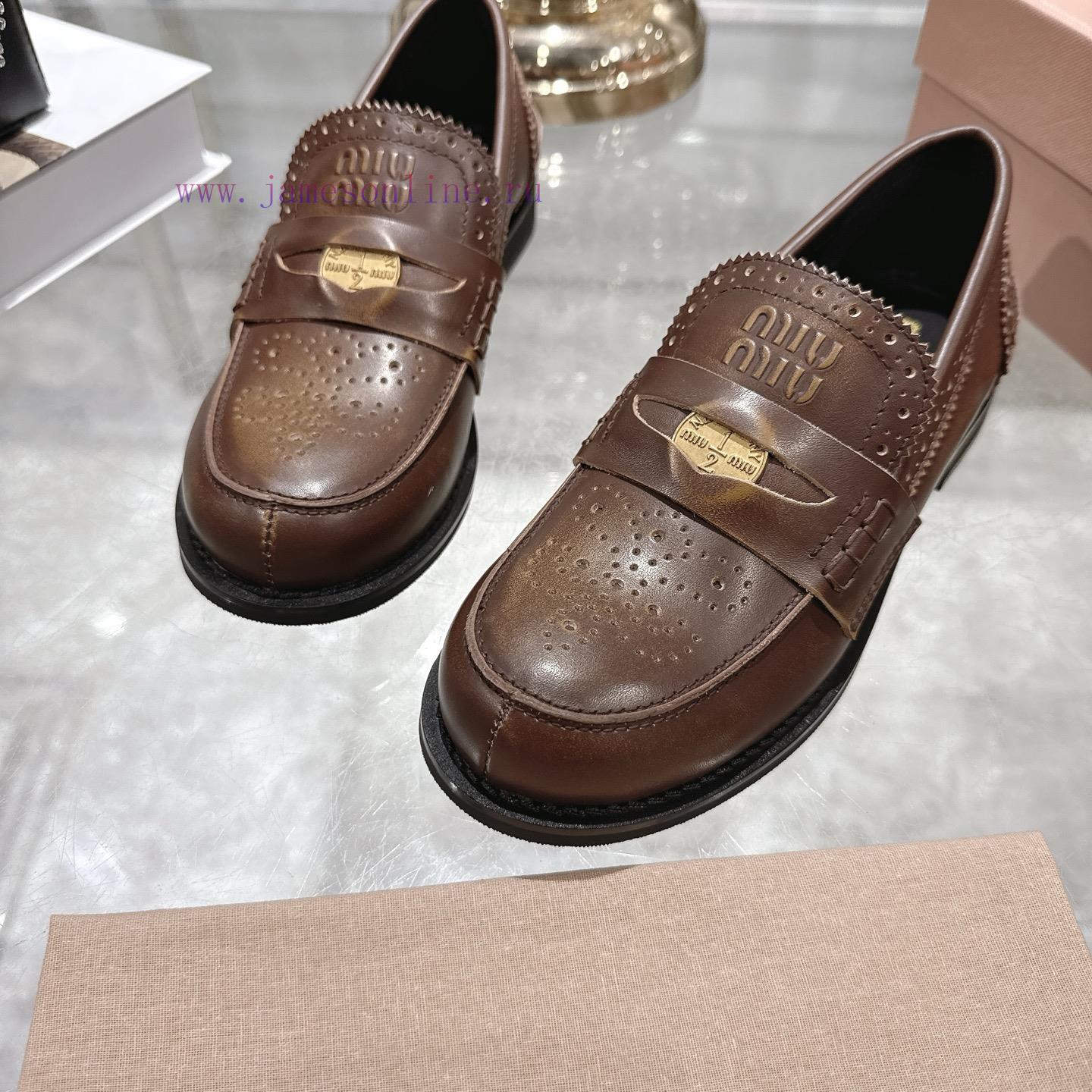 Miu Miu 25ss Autumn And Winter New Item Vintage Half Round Toe Single ShoeMiumiu's New Autumn A gsg0ezjj - Image 8