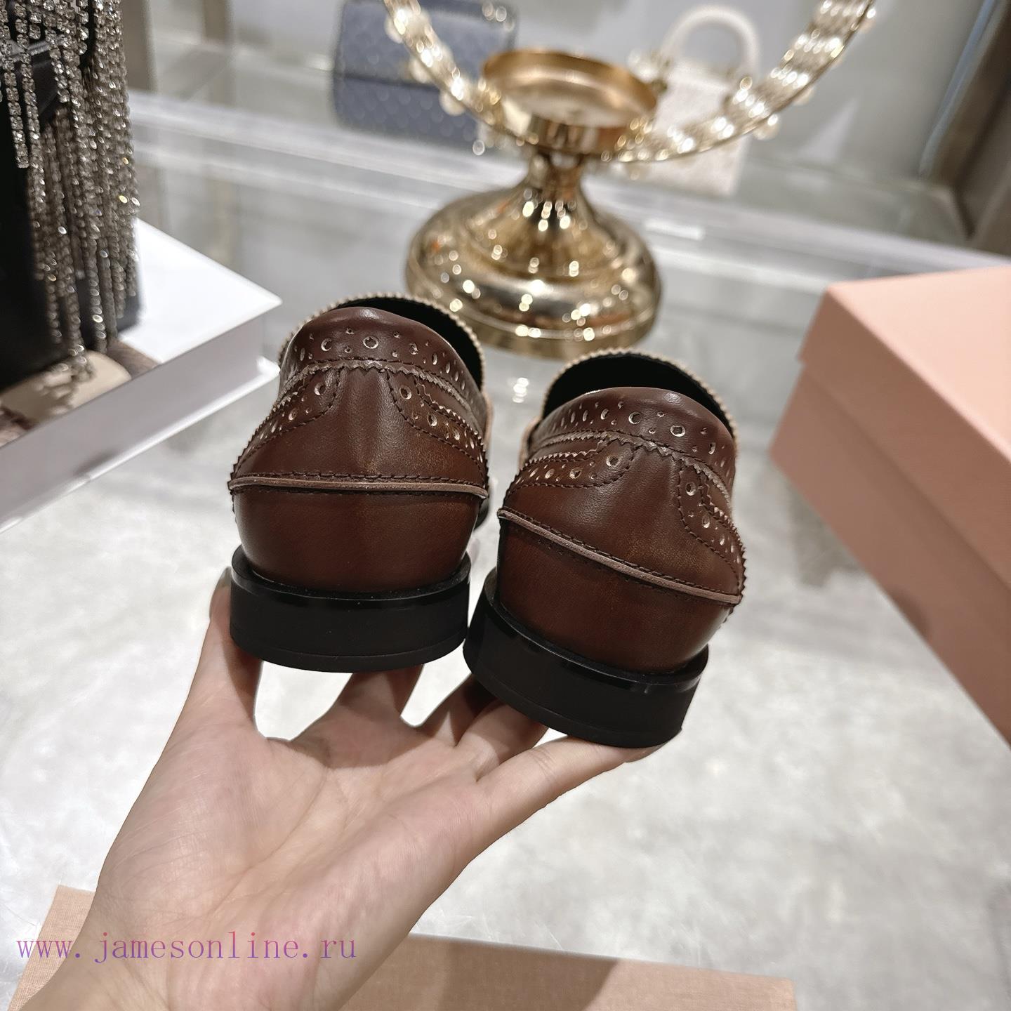 Miu Miu 25ss Autumn And Winter New Item Vintage Half Round Toe Single ShoeMiumiu's New Autumn A gsg0ezjj - Image 9