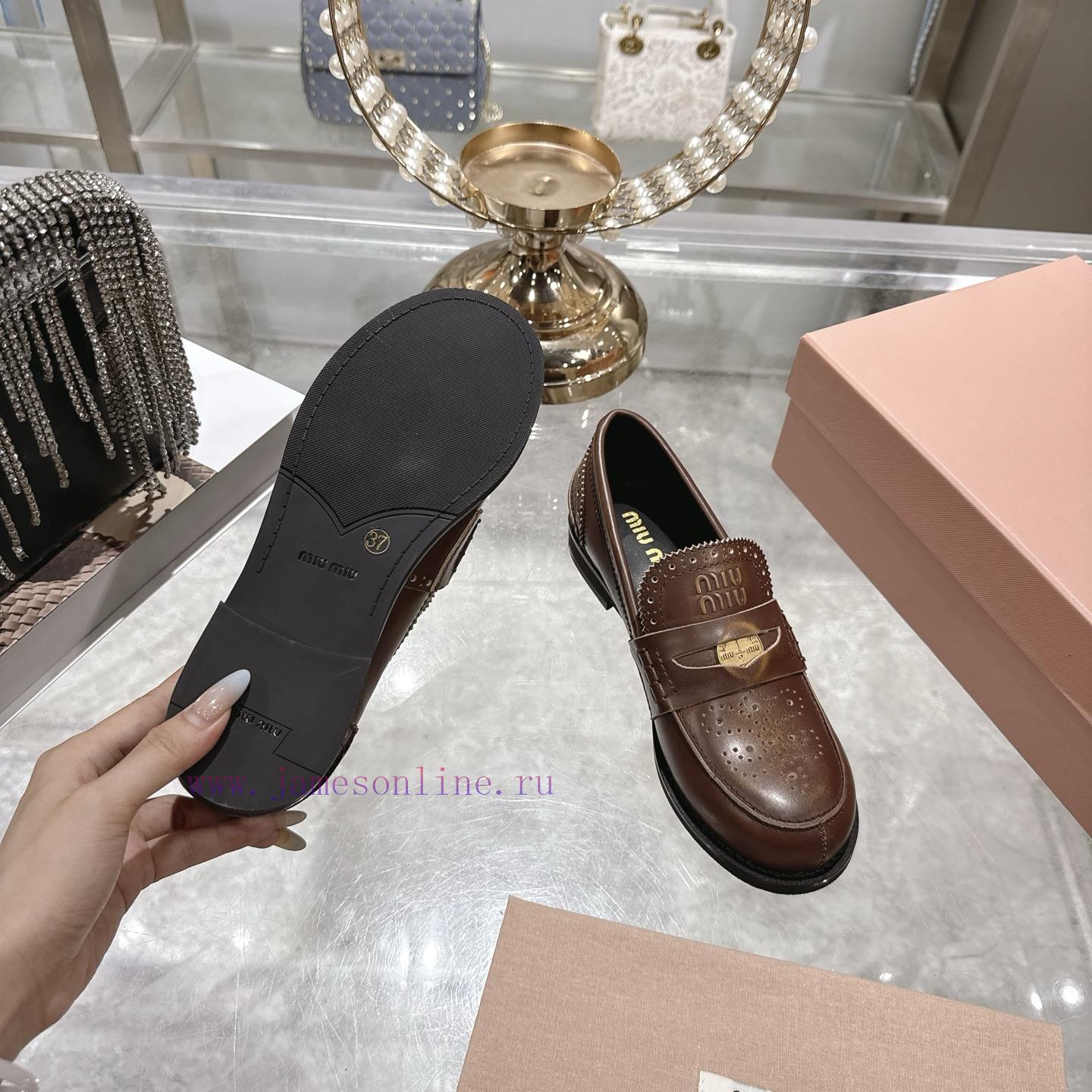 Miu Miu 25ss Autumn And Winter New Item Vintage Half Round Toe Single ShoeMiumiu's New Autumn A gsg0ezjj - Image 10
