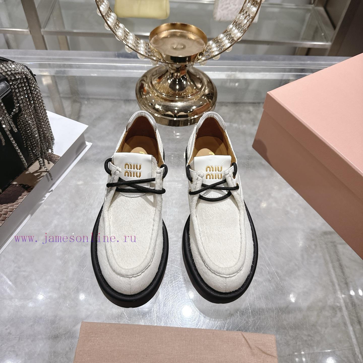 MiuMiu 2025 Fashion Show New Le Fu Shoes Small Leather Shoes Casual ShoesThis Shoe Is Made Of H ppnmrnka - Image 2