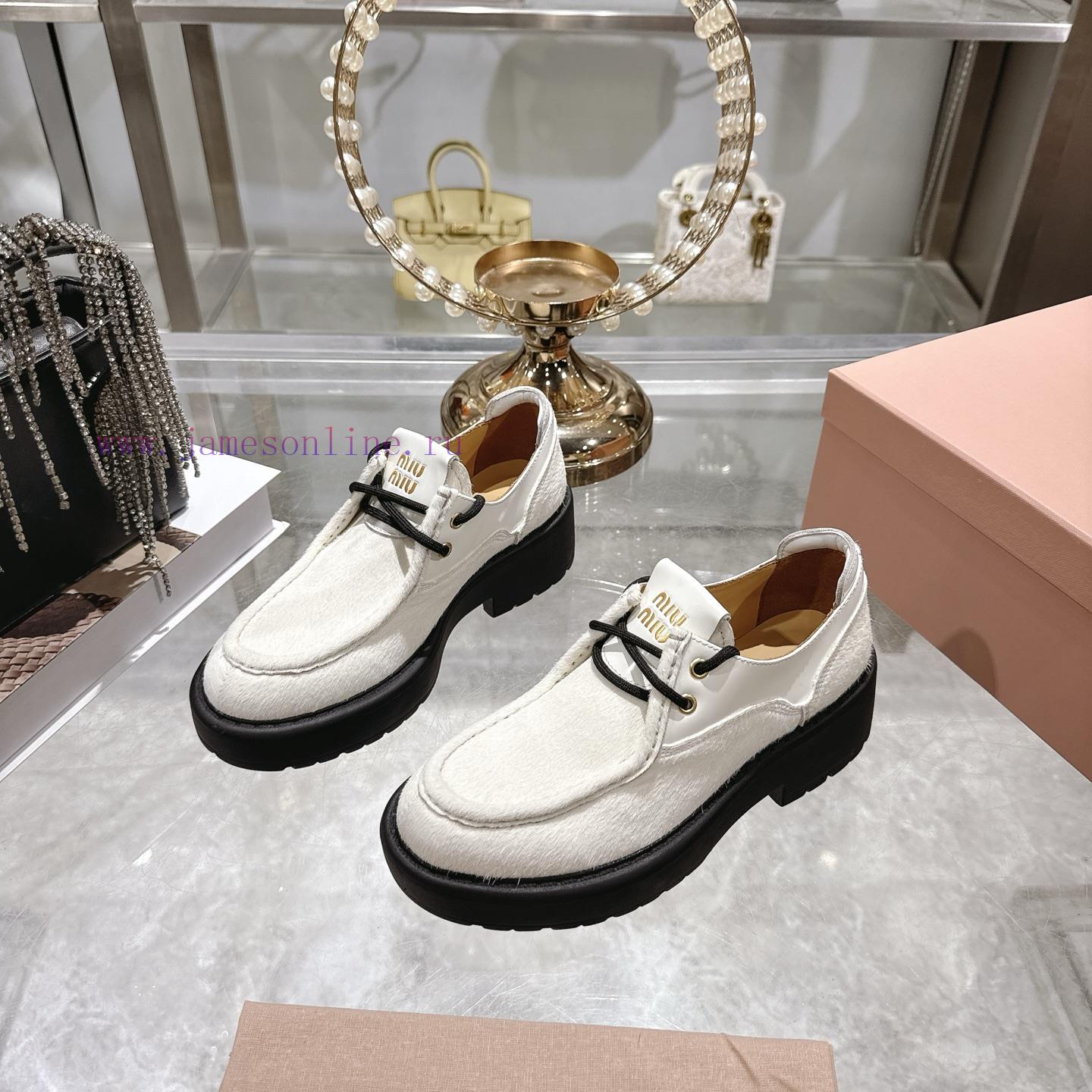 MiuMiu 2025 Fashion Show New Le Fu Shoes Small Leather Shoes Casual ShoesThis Shoe Is Made Of H ppnmrnka - Image 4