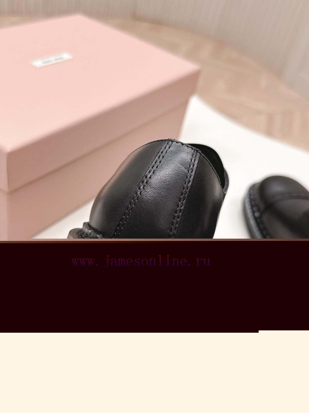 MiuMiu Miu 2025 Autumn/Winter New British Style Small Leather Shoes3.5cm Thick And Easy To Walk bl5dkh6l - Image 5