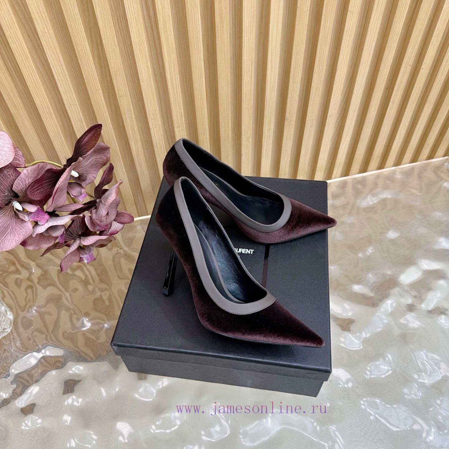 SAINT LAURENT 25ss Spring/Summer New Pointed Stiletto Sandals——————————Top TierYSL's Minimalist rvbfjw46 - Image 3