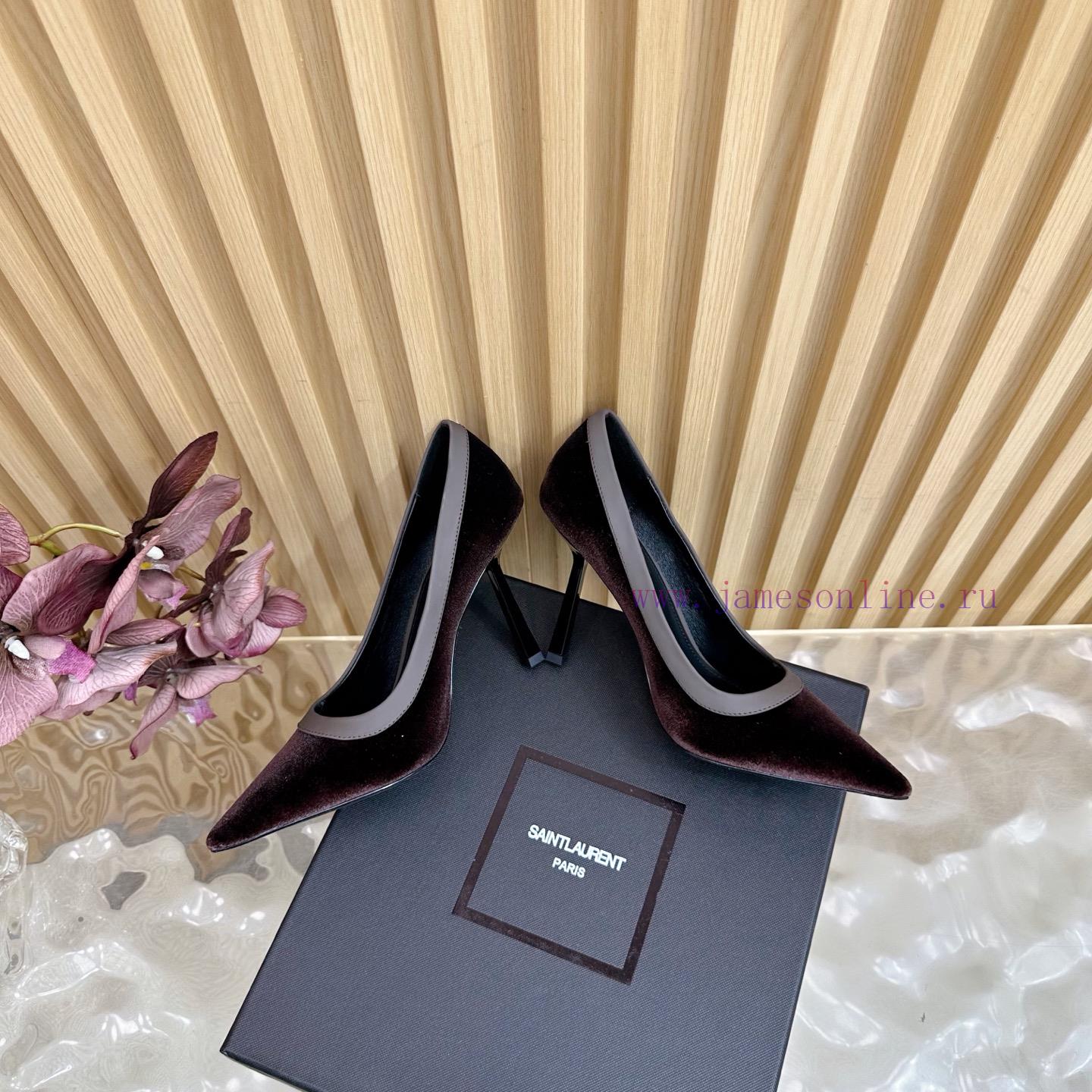 SAINT LAURENT 25ss Spring/Summer New Pointed Stiletto Sandals——————————Top TierYSL's Minimalist rvbfjw46 - Image 4