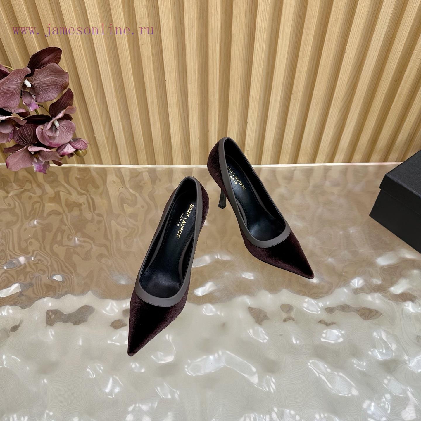 SAINT LAURENT 25ss Spring/Summer New Pointed Stiletto Sandals——————————Top TierYSL's Minimalist rvbfjw46 - Image 8