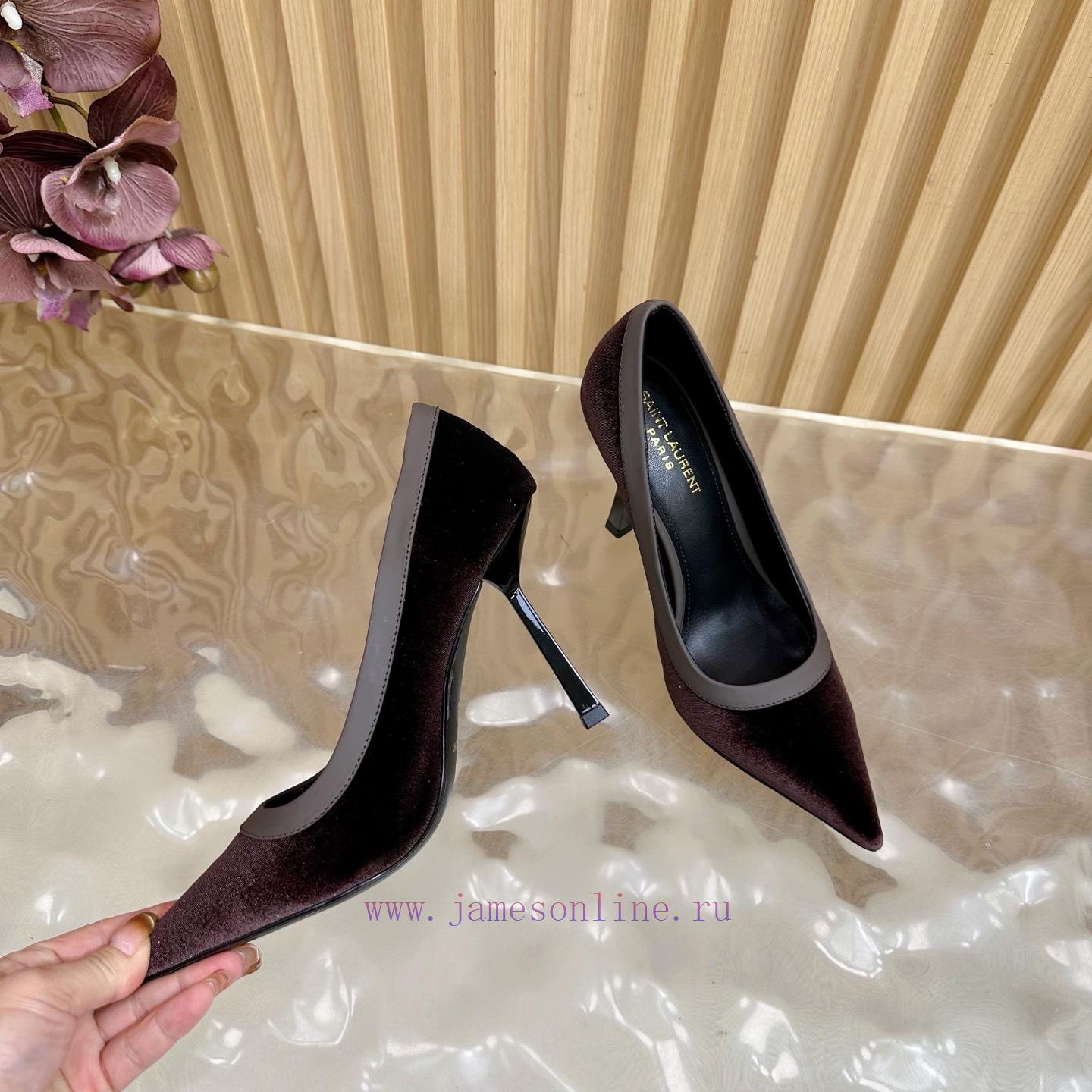 SAINT LAURENT 25ss Spring/Summer New Pointed Stiletto Sandals——————————Top TierYSL's Minimalist rvbfjw46 - Image 9