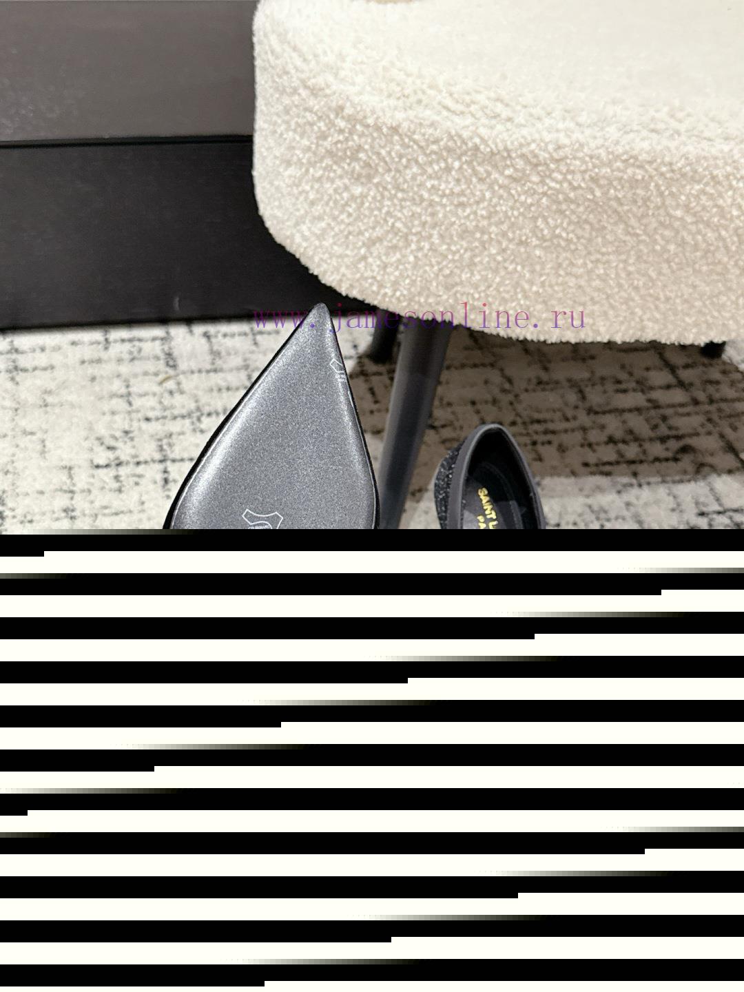SAINT LAUREN * 25ss. New Autumn And Winter Pointed High-heeled SandalsYSL's Minimalist Slim Str 26cl1z7g - Image 10