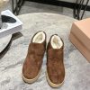MIUMIU Autumn And Winter New Low Top Short Boots Checkered Snow BootsCow Suede Upper With Genui k9lyl0b9