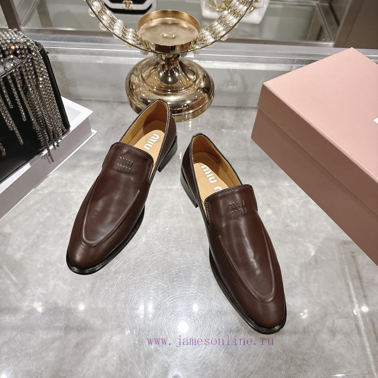 Miumi * 26 Early Spring New Vintage LoafersBased On The Classic Retro Shoe Shape The Texture Le 9uyzdh5k - Image 3