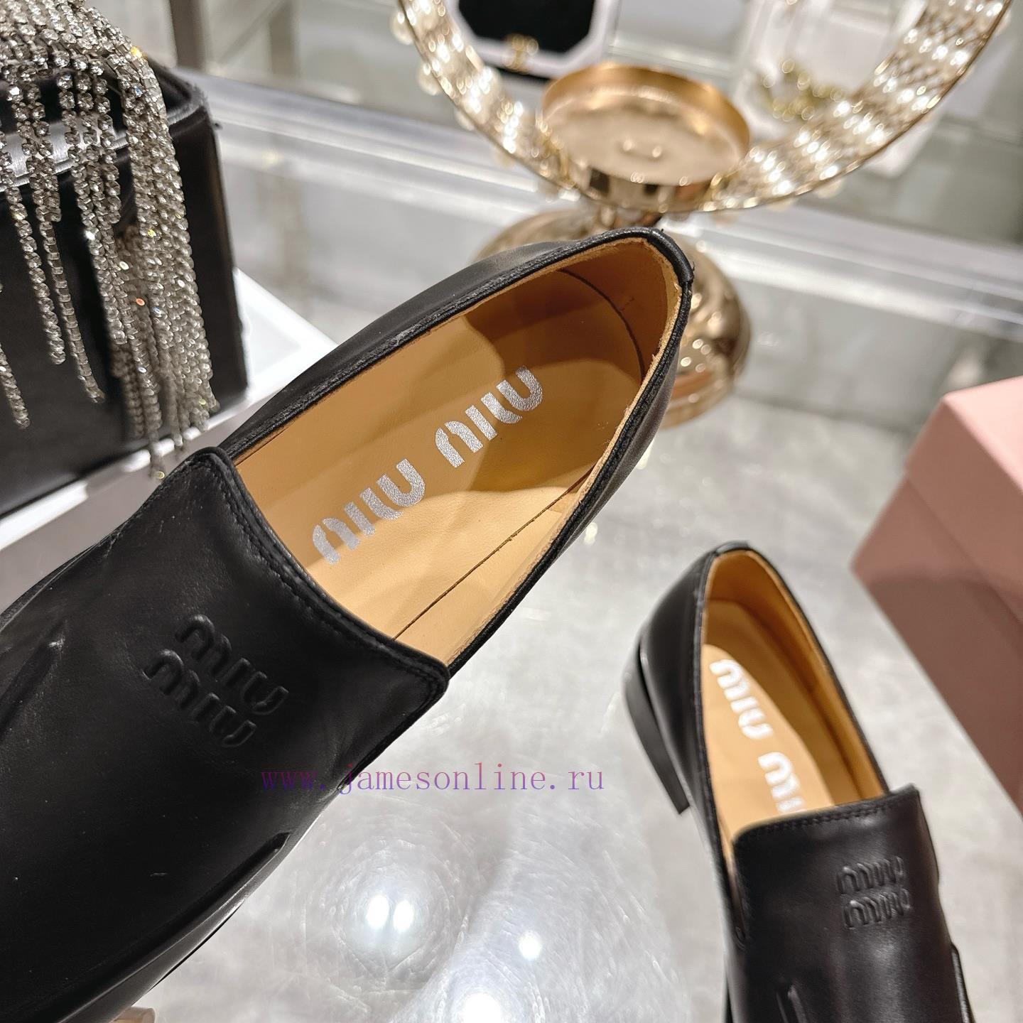 Miumi * 26 Early Spring New Vintage LoafersBased On The Classic Retro Shoe Shape The Texture Le bj7rym0q - Image 8