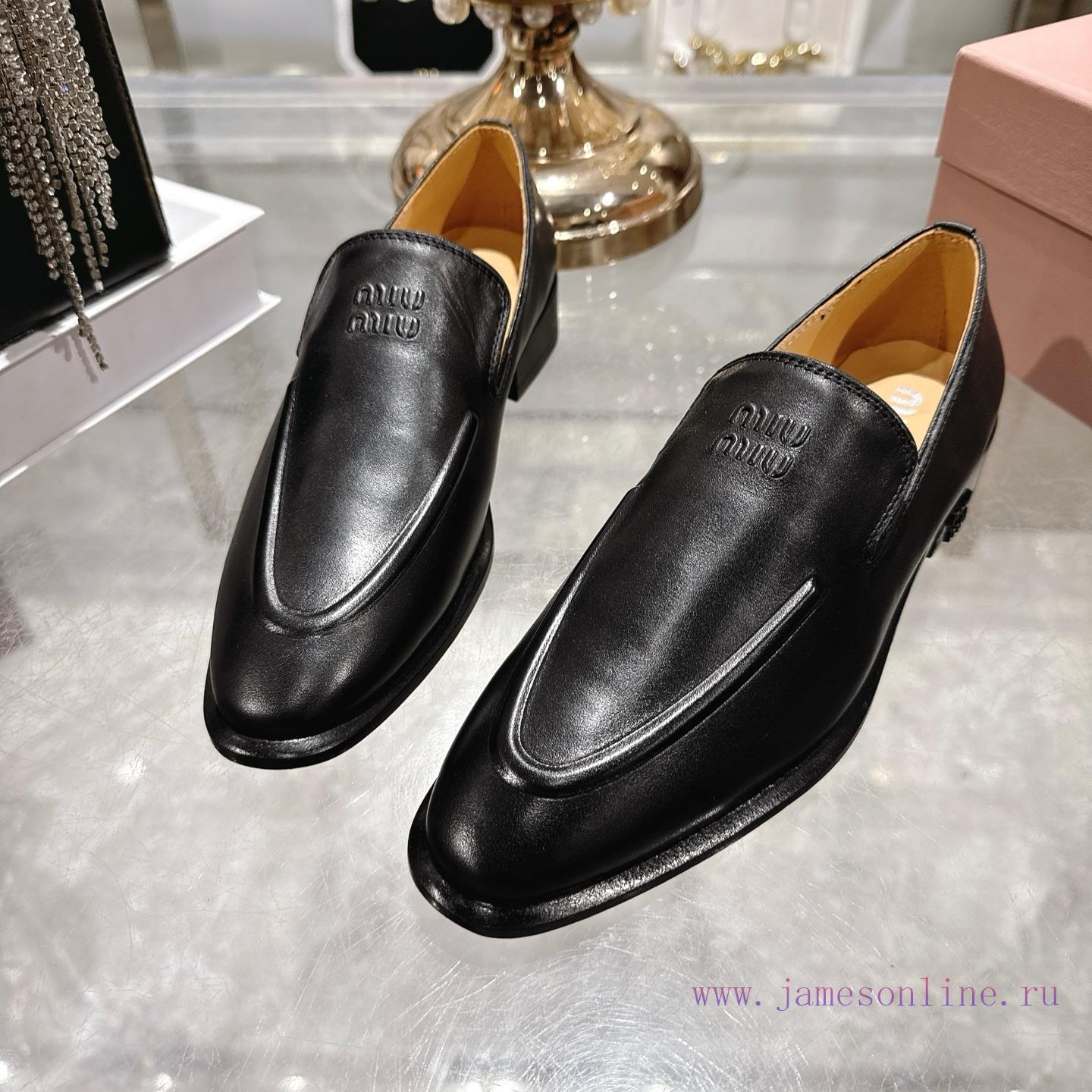 Miumi * 26 Early Spring New Vintage LoafersBased On The Classic Retro Shoe Shape The Texture Le bj7rym0q - Image 9