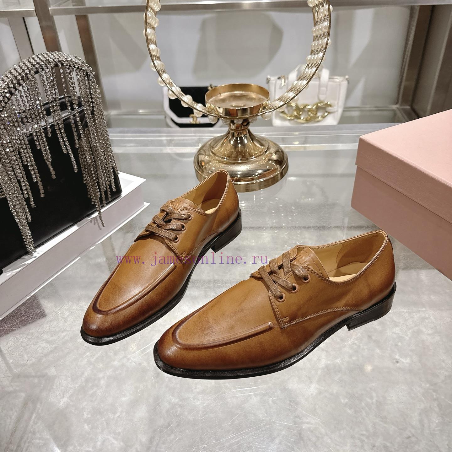 Miumi * 26 Early Spring New Vintage LoafersBased On The Classic Retro Shoe Shape The Texture Le waazmn6j - Image 5