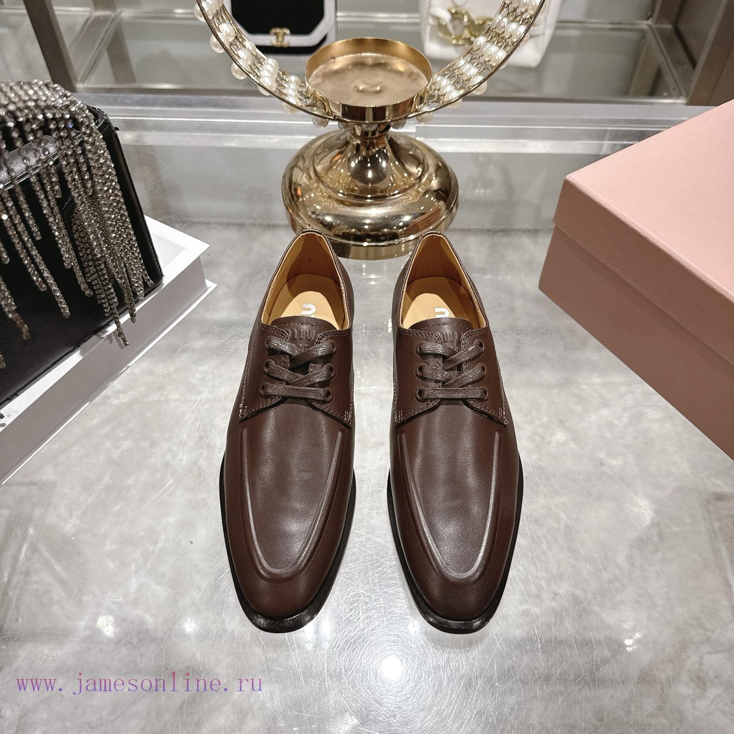 Miumi * 26 Early Spring New Vintage LoafersBased On The Classic Retro Shoe Shape The Texture Le su58b14p - Image 2