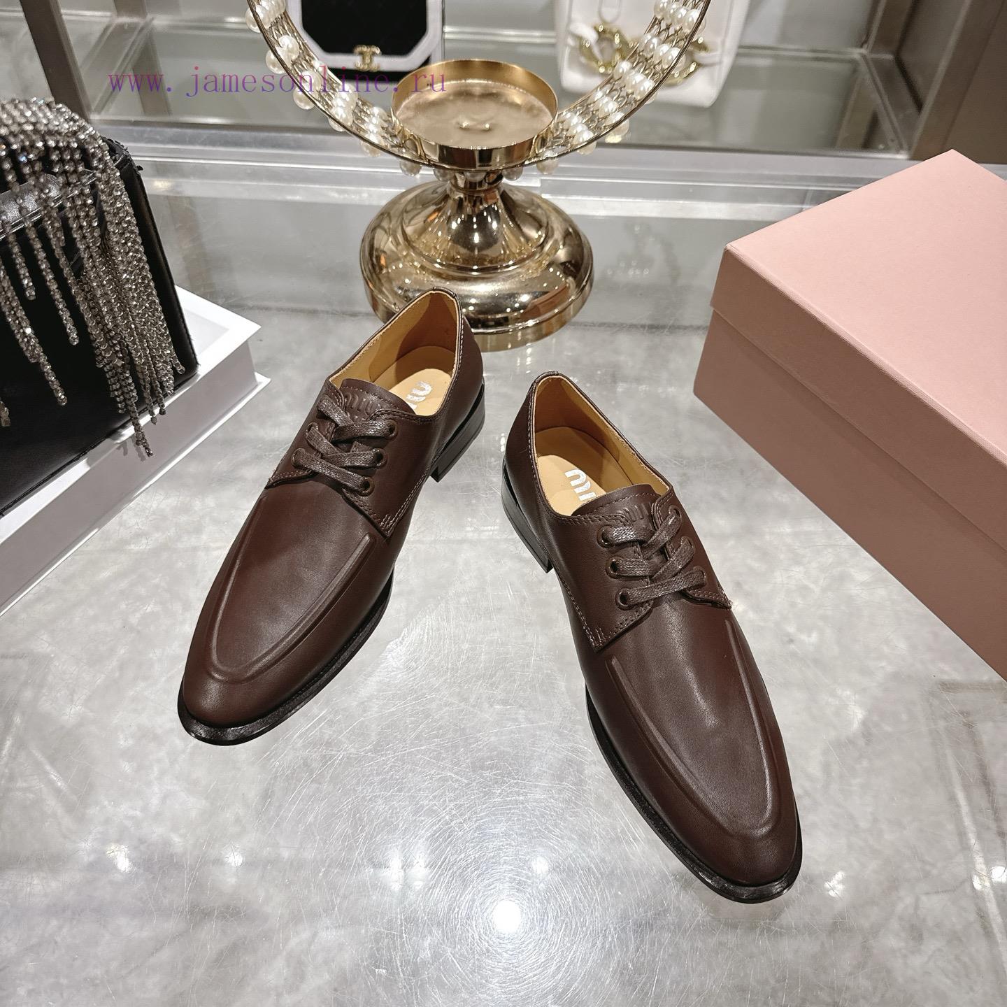 Miumi * 26 Early Spring New Vintage LoafersBased On The Classic Retro Shoe Shape The Texture Le su58b14p - Image 3
