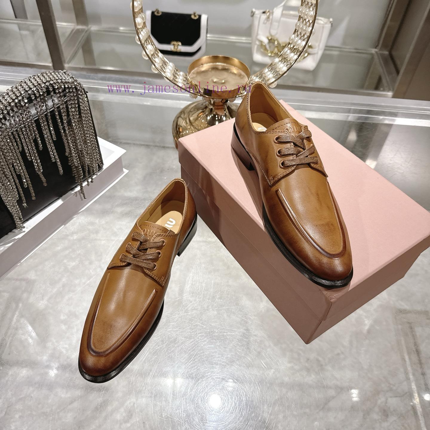Miumi * 26 Early Spring New Vintage LoafersBased On The Classic Retro Shoe Shape The Texture Le waazmn6j - Image 7
