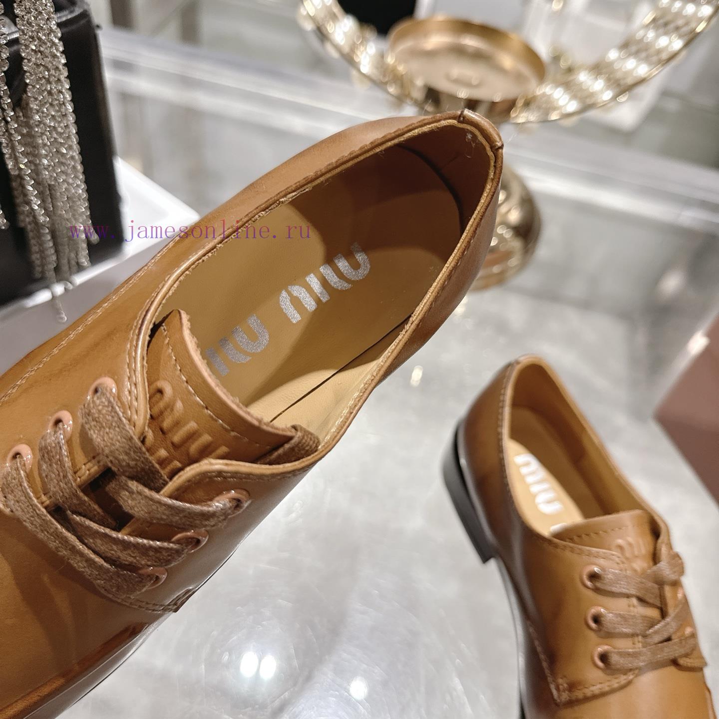 Miumi * 26 Early Spring New Vintage LoafersBased On The Classic Retro Shoe Shape The Texture Le waazmn6j - Image 8