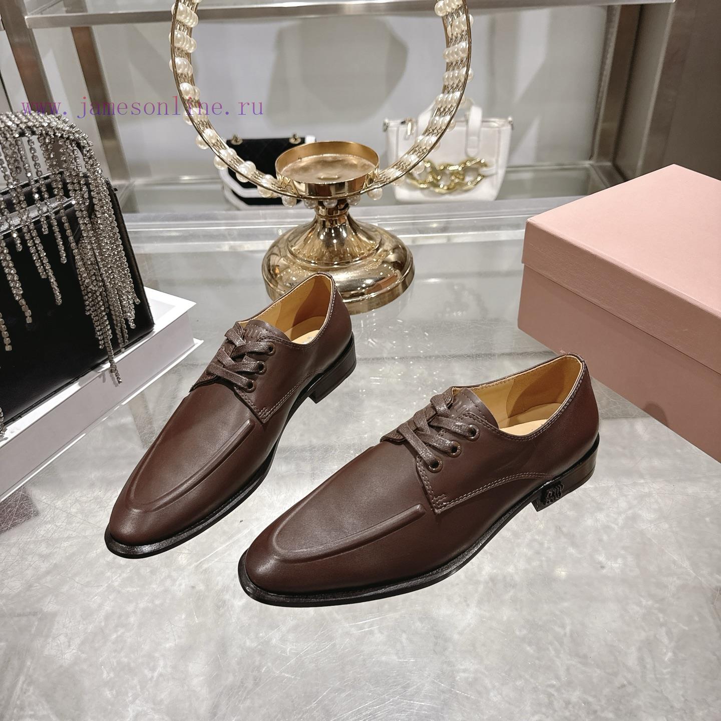 Miumi * 26 Early Spring New Vintage LoafersBased On The Classic Retro Shoe Shape The Texture Le su58b14p - Image 5