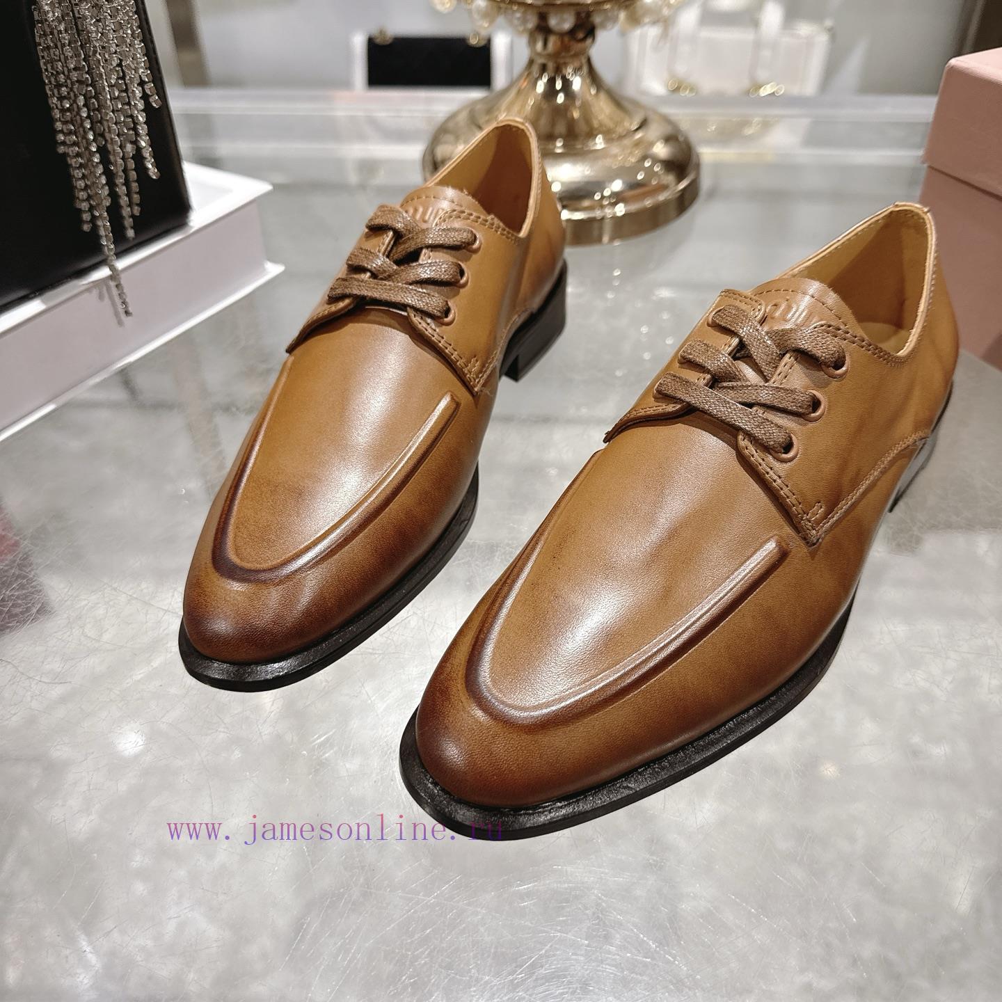 Miumi * 26 Early Spring New Vintage LoafersBased On The Classic Retro Shoe Shape The Texture Le waazmn6j - Image 9