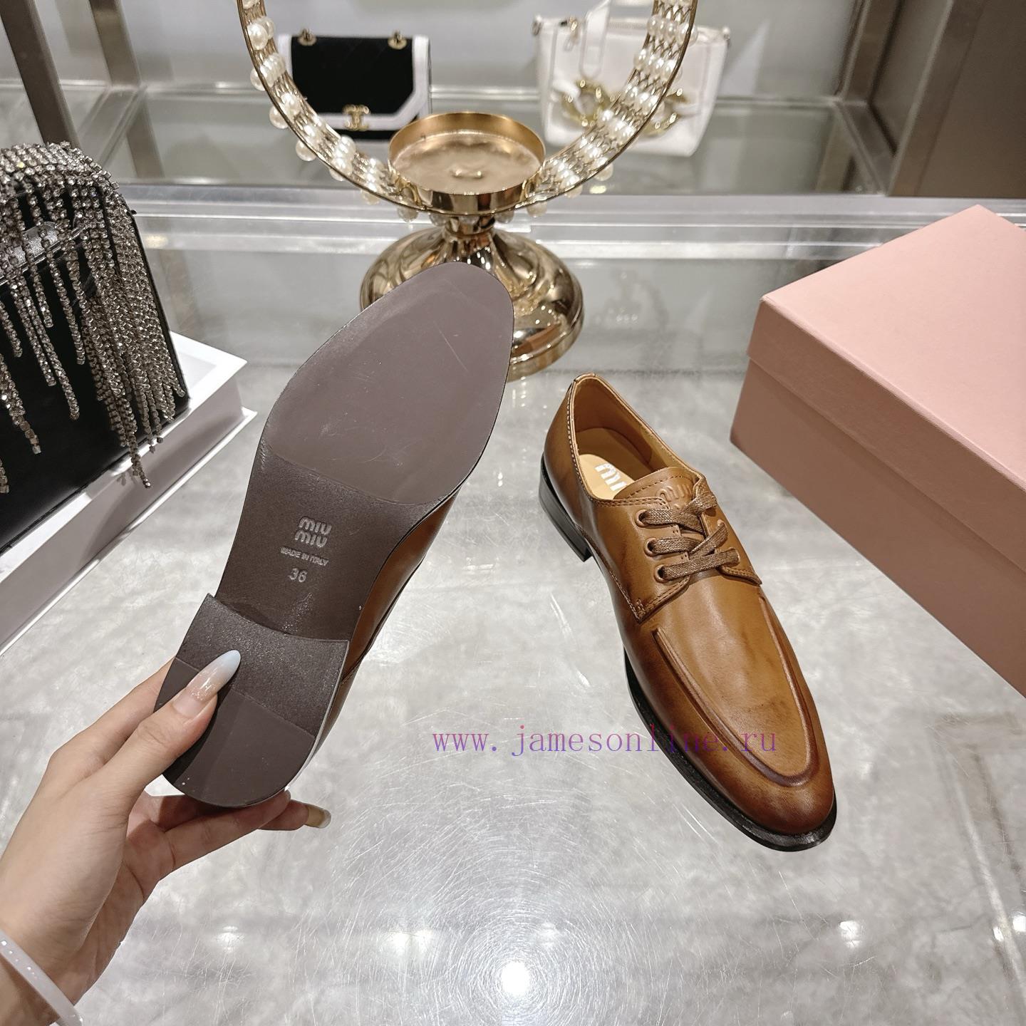 Miumi * 26 Early Spring New Vintage LoafersBased On The Classic Retro Shoe Shape The Texture Le waazmn6j - Image 10