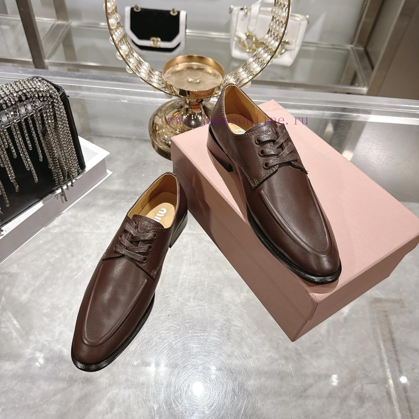 Miumi * 26 Early Spring New Vintage LoafersBased On The Classic Retro Shoe Shape The Texture Le su58b14p - Image 7